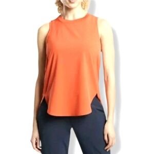 Athleta Zephyr Tank Top Orange Sleeveless Pullover Active Sporty Size XS